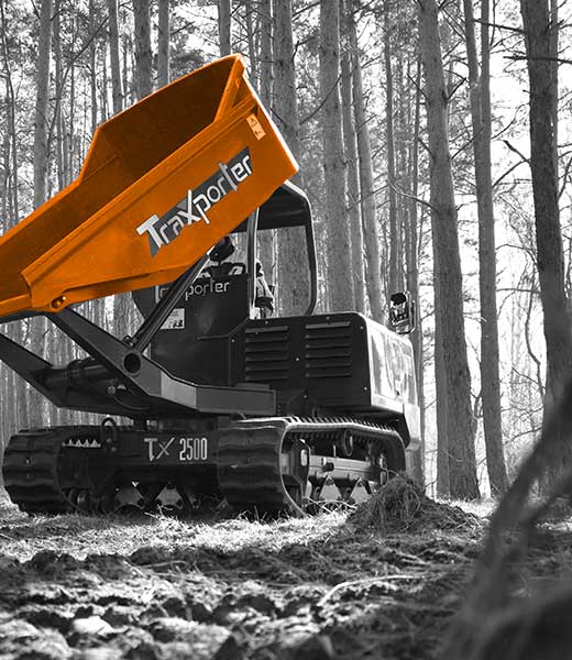 Dumper in der Forstwirtschaft